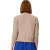 image:imageGRACE KARIN Womens 34 Sleeve Knit Cropped Cardigan Sweaters Lightweight Open Front Bolero Shrugs Sweater for DressTan