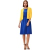 image:imageGRACE KARIN Womens 34 Sleeve Knit Cropped Cardigan Sweaters Lightweight Open Front Bolero Shrugs Sweater for DressYellow