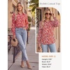 image:imageGRACE KARIN Womens Boho Floral Button Down Shirts 2026 Fall Long Sleeve Blouses Dressy Casual Fit Vacation Work TopsRed White Floral