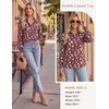image:imageGRACE KARIN Womens Boho Floral Button Down Shirts 2026 Fall Long Sleeve Blouses Dressy Casual Fit Vacation Work TopsReddish Brown