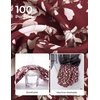 image:imageGRACE KARIN Womens Boho Floral Button Down Shirts 2026 Fall Long Sleeve Blouses Dressy Casual Fit Vacation Work TopsReddish Brown