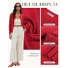image:imageGRACE KARIN Womens Cardigan Sweaters Lightweight 2026 Summer Long Sleeve Button Up Knit Casual Dressy ShrugsRed