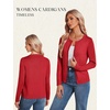 image:imageGRACE KARIN Womens Cardigan Sweaters Lightweight 2026 Summer Long Sleeve Button Up Knit Casual Dressy ShrugsRed