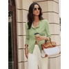 image:imageGRACE KARIN Womens Cardigan Sweaters Lightweight 2026 Summer Long Sleeve Button Up Knit Casual Dressy ShrugsSage Green