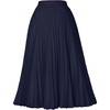 image:imageGRACE KARIN Pleated Midi Skirt for WomenChiffon Elastic High Waist Knee Length SkirtsSwing Flare ALine OutfitsDark Navy