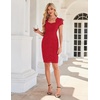 image:imageGRACE KARIN Cocktail Dress for Women Cap Sleeve Lace Dress for Wedding Guest Business Casual DressesRed