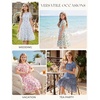 image:imageGRACE KARIN Girls Summer Floral Dresses Puff Sleeve Princess Dress 614Y  Square Neck Party Dress Graduation Birthday Wedding Beach Smocked Back Tiered Skirt Woven Lined for Tween Teen GirlBlue Floral