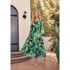 image:imageGRACE KARIN Womens Fall Wedding Guest Dresses 2026 Floral Long Sleeve V Neck Maxi Dress Boho Flowy Outfit with PocketsGreen Floral
