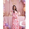 image:imageGRACE KARIN Womens Fall Wedding Guest Dresses 2026 Floral Long Sleeve V Neck Maxi Dress Boho Flowy Outfit with PocketsWhite Pink Floral