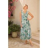 image:imageGRACE KARIN Womens Summer Sleeveless Floral Maxi Dress V Neck Formal Wedding Guest Dress A Line Beach Vacation ClothesLight Green Floral