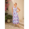 image:imageGRACE KARIN Womens Summer Sleeveless Floral Maxi Dress V Neck Formal Wedding Guest Dress A Line Beach Vacation ClothesPurple