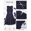 image:imageGRACE KARIN Womens Summer Work Dress 2026 Sleeveless Crewneck A Line Midi Dresses Flowy Business Dresses Outfits with PocketsNavy Blue