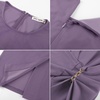 image:imageGRACE KARIN Work Dresses for Women 2026 Short Sleeve Sheath Business Midi Dress Wrap Bodycon Office Cocktail OutfitsLight Purple