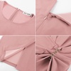 image:imageGRACE KARIN Work Dresses for Women 2026 Short Sleeve Sheath Business Midi Dress Wrap Bodycon Office Cocktail OutfitsPink
