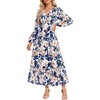 Blue Yellow Floral