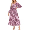 Wine Red Floral