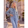 image:imageGRACE KARIN Womens Long Sleeve Work Blouses Bow Tie Chiffon Floral Tops 2026Elegant Business Casual Fall ShirtsBlue Floral