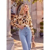 image:imageGRACE KARIN Womens Long Sleeve Work Blouses Bow Tie Chiffon Floral Tops 2026Elegant Business Casual Fall ShirtsFloral  Mocha Mix