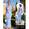 image:imageGRACE KARIN Womens Summer Floral Wedding Guest Dresses 2026 Sleeveless Mesh Bodycon Maxi Dress Cocktail Party Long DressesBaby Blue