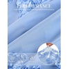 image:imageGRACE KARIN Womens Summer Floral Wedding Guest Dresses 2026 Sleeveless Mesh Bodycon Maxi Dress Cocktail Party Long DressesBaby Blue