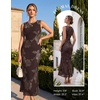 image:imageGRACE KARIN Womens Summer Floral Wedding Guest Dresses 2026 Sleeveless Mesh Bodycon Maxi Dress Cocktail Party Long DressesCoffee