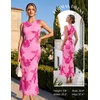 image:imageGRACE KARIN Womens Summer Floral Wedding Guest Dresses 2026 Sleeveless Mesh Bodycon Maxi Dress Cocktail Party Long DressesRose