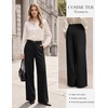 image:imageGRACE KARIN Womens Wide Leg Dress Pants2026 Fall High Waisted Trousers with Pockets Business Office Work Slacks OutfitBlack