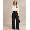 image:imageGRACE KARIN Womens Wide Leg Dress Pants2026 Fall High Waisted Trousers with Pockets Business Office Work Slacks OutfitBlack