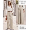 image:imageGRACE KARIN Womens Wide Leg Dress Pants2026 Fall High Waisted Trousers with Pockets Business Office Work Slacks OutfitCream