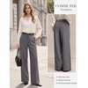 image:imageGRACE KARIN Womens Wide Leg Dress Pants2026 Fall High Waisted Trousers with Pockets Business Office Work Slacks OutfitGrey