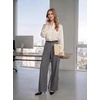 image:imageGRACE KARIN Womens Wide Leg Dress Pants2026 Fall High Waisted Trousers with Pockets Business Office Work Slacks OutfitGrey