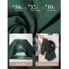 image:imageGRACE KARIN Womens 2026 Summer Peplum Tops 34 Sleeve Dressy Casual Shirts Business Blouses Trendy Fashion ClothesDark Green