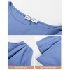 image:imageGRACE KARIN Womens 2026 Summer Peplum Tops 34 Sleeve Dressy Casual Shirts Business Blouses Trendy Fashion ClothesGray Blue