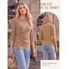 image:imageGRACE KARIN Womens 2026 Summer Peplum Tops 34 Sleeve Dressy Casual Shirts Business Blouses Trendy Fashion ClothesKhaki