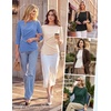 image:imageGRACE KARIN Womens 2026 Summer Peplum Tops 34 Sleeve Dressy Casual Shirts Business Blouses Trendy Fashion ClothesPink