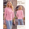 image:imageGRACE KARIN Womens 2026 Summer Peplum Tops 34 Sleeve Dressy Casual Shirts Business Blouses Trendy Fashion ClothesPink