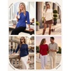 image:imageGRACE KARIN Womens 2026 Summer Peplum Tops 34 Sleeve Dressy Casual Shirts Business Blouses Trendy Fashion ClothesRoyal Blue