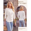 image:imageGRACE KARIN Womens 2026 Summer Peplum Tops 34 Sleeve Dressy Casual Shirts Business Blouses Trendy Fashion ClothesWhite