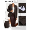 image:imageGRACE KARIN Womens Blazer Business Casual 2026 Fall Work Office Suit Jackets Long Sleeve Lapel Open Front with PocketsDark Brown