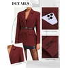 image:imageGRACE KARIN Womens Blazer Business Casual 2026 Fall Work Office Suit Jackets Long Sleeve Lapel Open Front with PocketsWine