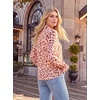 image:imageGRACE KARIN Womens Long Sleeve Business Casual Shirts 2026 Front Bow Tie Neck Chiffon Blouse Polka Dot Floral TopsDot  BlushCoffee