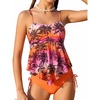 Orange Pink Coconut Tree