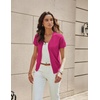 image:imageGRACE KARIN Womens Short Sleeve Cardigan Sweaters 2026 Summer Lightweight Cropped Cardigan V Neck Casual Clothing TopsHot Pink