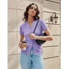 image:imageGRACE KARIN Womens Short Sleeve Cardigan Sweaters 2026 Summer Lightweight Cropped Cardigan V Neck Casual Clothing TopsLavender Purple
