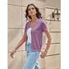 image:imageGRACE KARIN Womens Short Sleeve Cardigan Sweaters 2026 Summer Lightweight Cropped Cardigan V Neck Casual Clothing TopsPurple