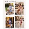 image:imageGRACE KARIN Fall Dresses for Women 2026Casual Long Sleeve Mini Dress Floral Wedding Guest Dress with PocketsApricot Floral