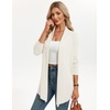 image:imageGRACE KARIN Long Cardigans for Women Lightweight Open Front Draped Sweaters  Knit Cardigan Sweaters Business Casual Dusters Fall Outfits For Women Long Sweater Cardigan WomenIvory White