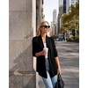 image:imageGRACE KARIN Long Cardigans for Women Lightweight Open Front Draped Sweaters  Knit Cardigan Sweaters Business Casual Dusters Fall Outfits For Women Long Sweater Cardigan WomenBlack