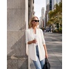 image:imageGRACE KARIN Long Cardigans for Women Lightweight Open Front Draped Sweaters  Knit Cardigan Sweaters Business Casual Dusters Fall Outfits For Women Long Sweater Cardigan WomenIvory White
