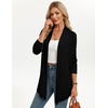 image:imageGRACE KARIN Long Cardigans for Women Lightweight Open Front Draped Sweaters  Knit Cardigan Sweaters Business Casual Dusters Fall Outfits For Women Long Sweater Cardigan WomenBlack